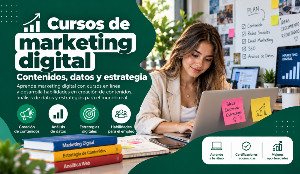 Cursos de marketing digital: contenidos, datos y estrategia